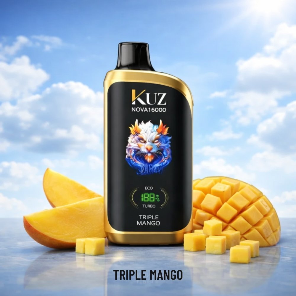 kuz 16000 - KUZ Nova 16000 Puffs Triple Mango KUZ Nova 16000 Triple Mango
